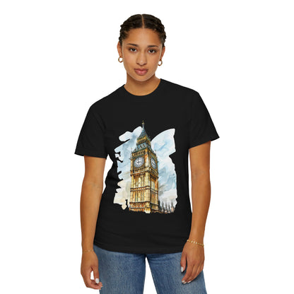 Unisex Garment-Dyed T-shirt - Big Ben - The Heartbeat of London