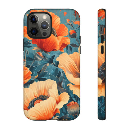 Floral Phone Case, Tough Cases for Protection and Style, Spring Aesthetic, Gift for Her, Phone Accessory for Nature Lovers