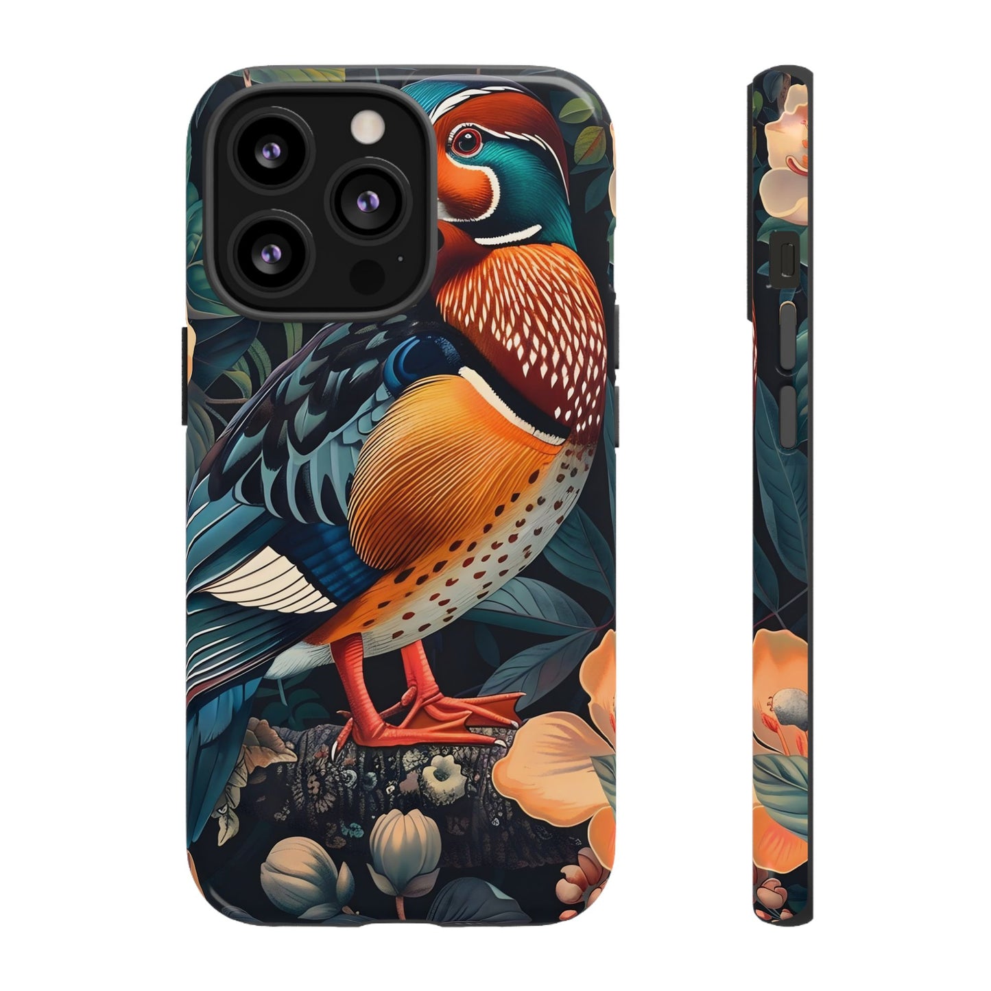 Vibrant Phone Case with Artistic Bird Design, Nature Lover Gift, Wildlife Enthusiast Accessory, Floral Tech Case, Unique Mobile Cover