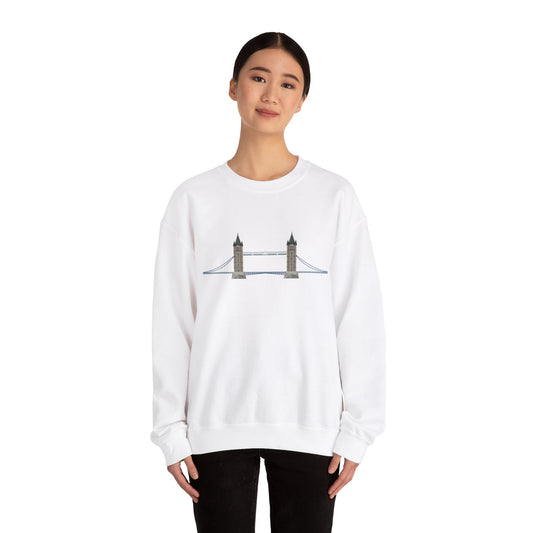 Unisex Heavy Blend™ Crewneck Sweatshirt - Tower Bridge - Iconic London Landmark