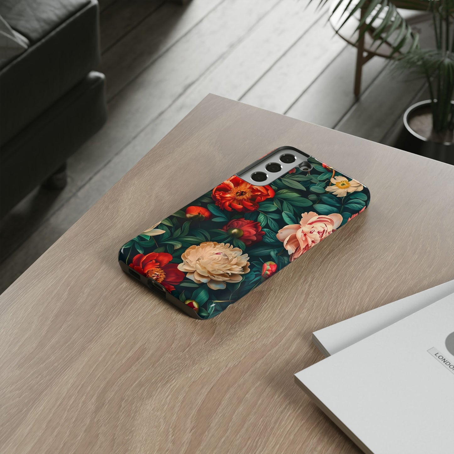 Floral Phone Case - Tough Cases, Vibrant Protection, Gift for Her, Cute Floral Design, Trendy Accessory, Perfect for Spring