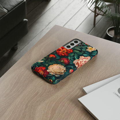 Floral Phone Case - Tough Cases, Vibrant Protection, Gift for Her, Cute Floral Design, Trendy Accessory, Perfect for Spring