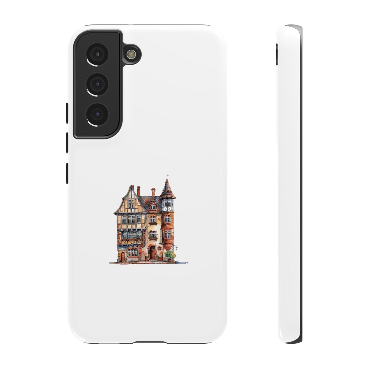 Artistic Phone Case with Vintage House Design
