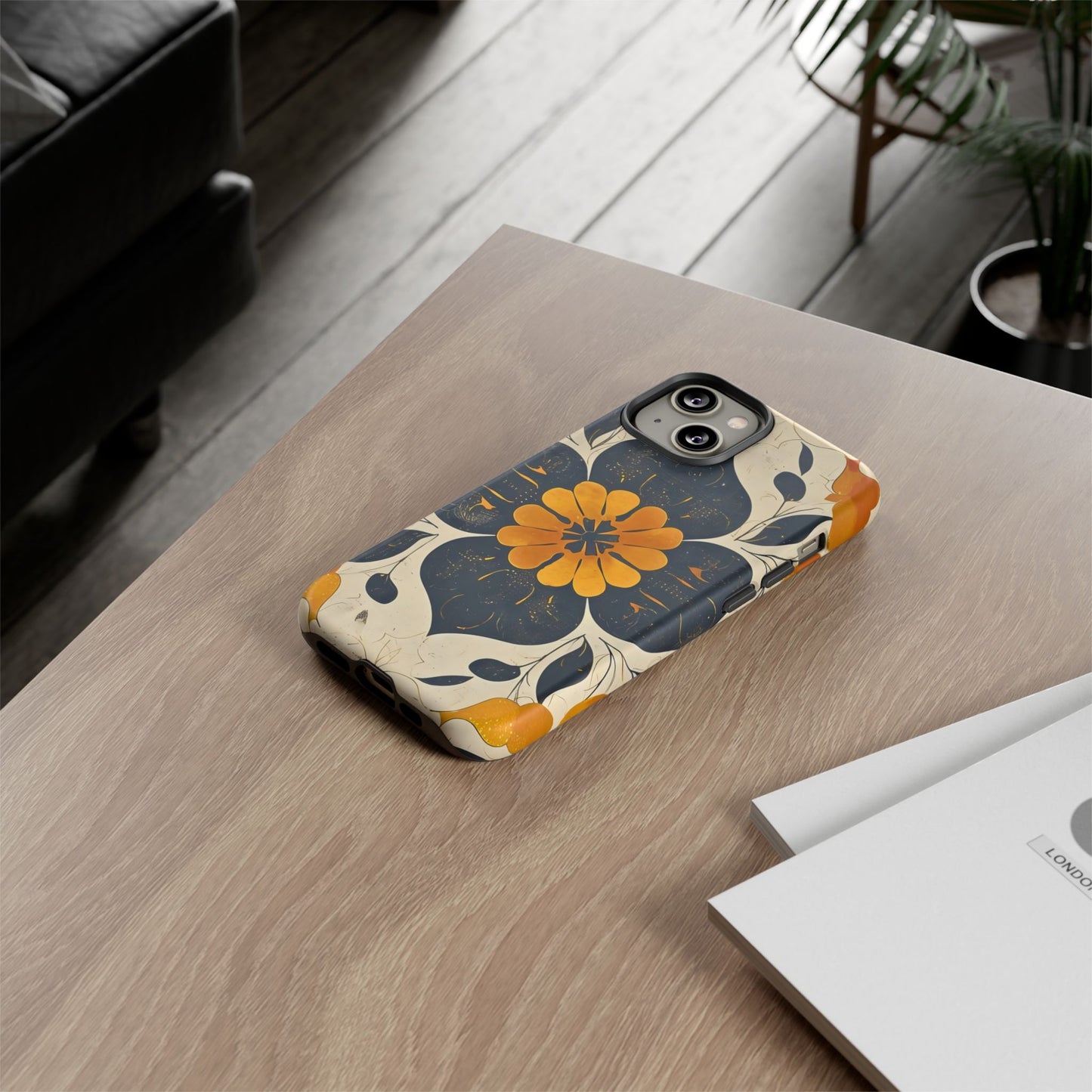 Floral Phone Case - Tough Cases, Botanical iPhone Cover, Vintage Flower Design, Durable Smartphone Protection, Unique Gift Idea