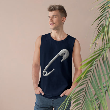 Unisex Barnard Tank - Minimalist Safety Pin
