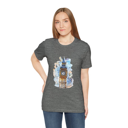 Unisex Jersey Short Sleeve Tee - Iconic Big Ben Clock Tower Design