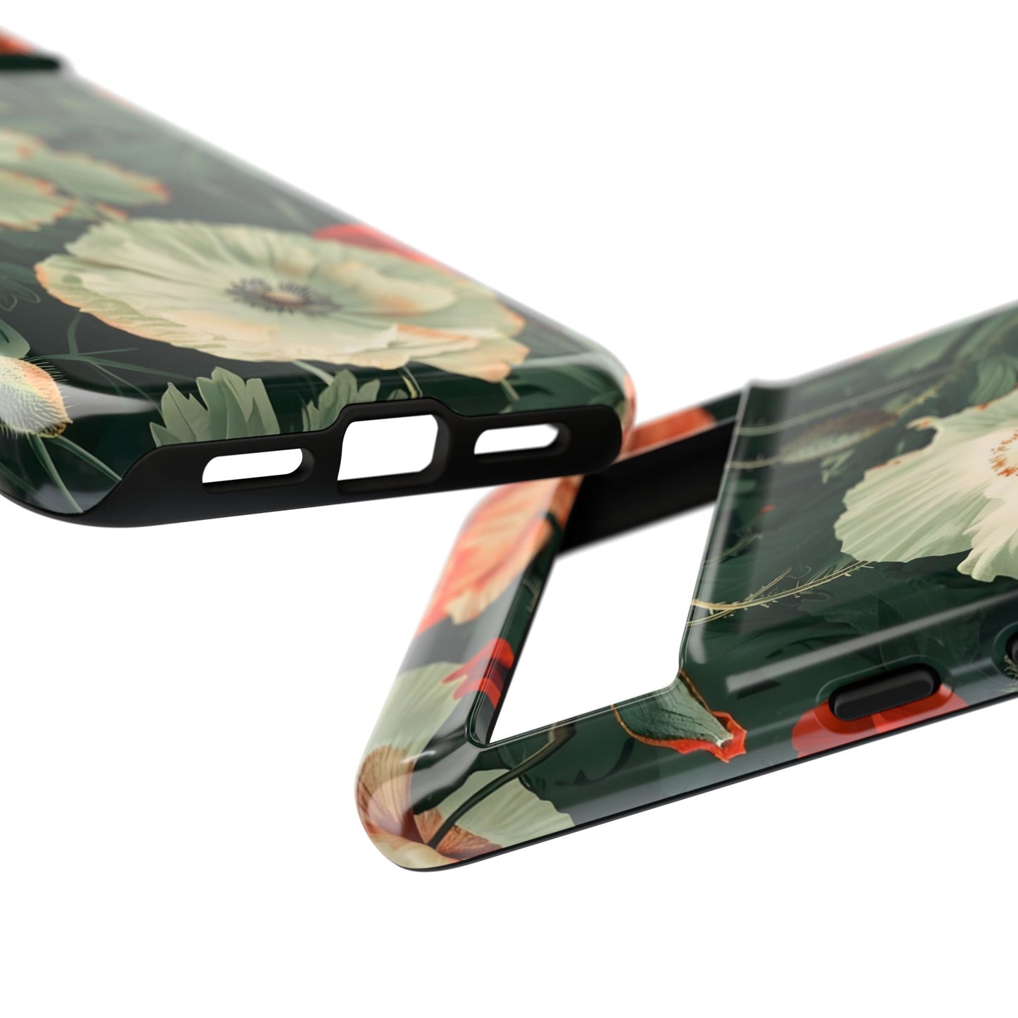 Floral Phone Case - Tough Cases, Botanical Design, Gift for Friends, Trendy Mobile Cover, Personalized Phone Accessory