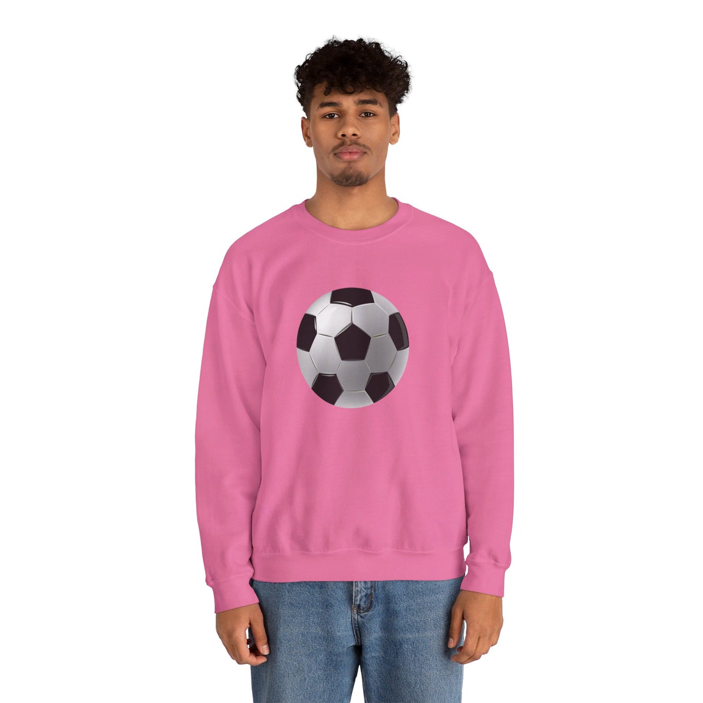 Unisex Heavy Blend™ Crewneck Sweatshirt Lightweight - Dynamic Football Design