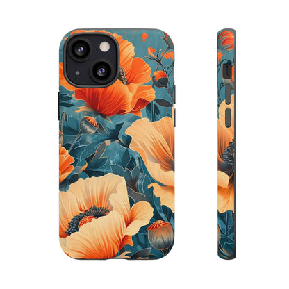 Floral Phone Case, Tough Cases for Protection and Style, Spring Aesthetic, Gift for Her, Phone Accessory for Nature Lovers