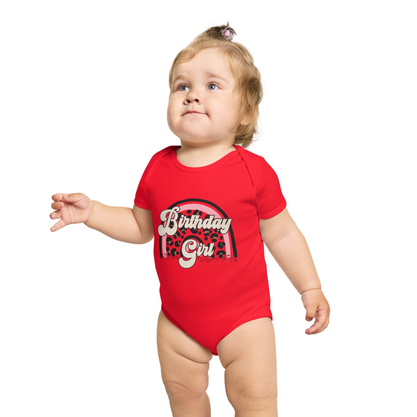 Birthday Girl Short Sleeve Baby Bodysuit - Perfect for Celebrating Little Ones