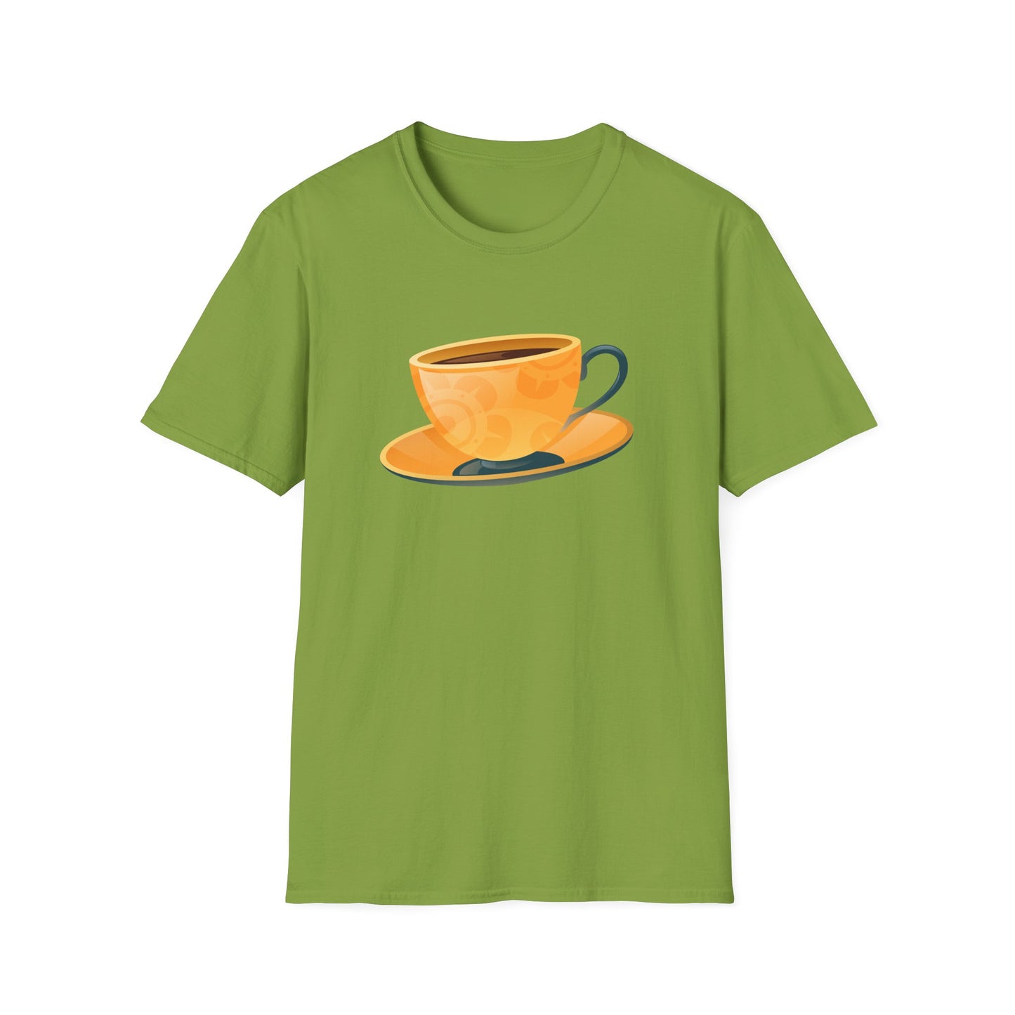 Elegant British Tea Cup - Classic Tea Time Fashionable Unisex Softstyle T-Shirt