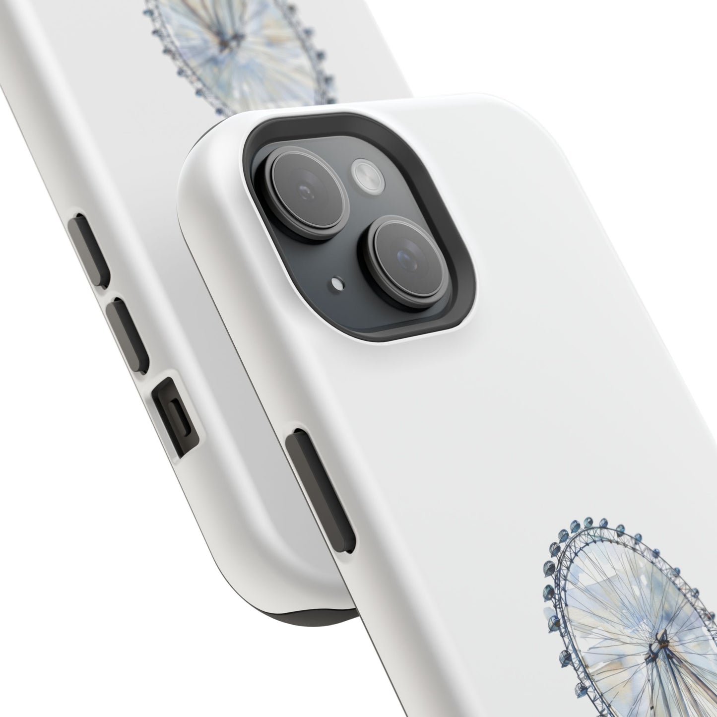 Stylish Magnetic Phone Cases with London Eye Design, Custom Phone Covers, Unique Gift for Travelers, Chic Electronic Accessories