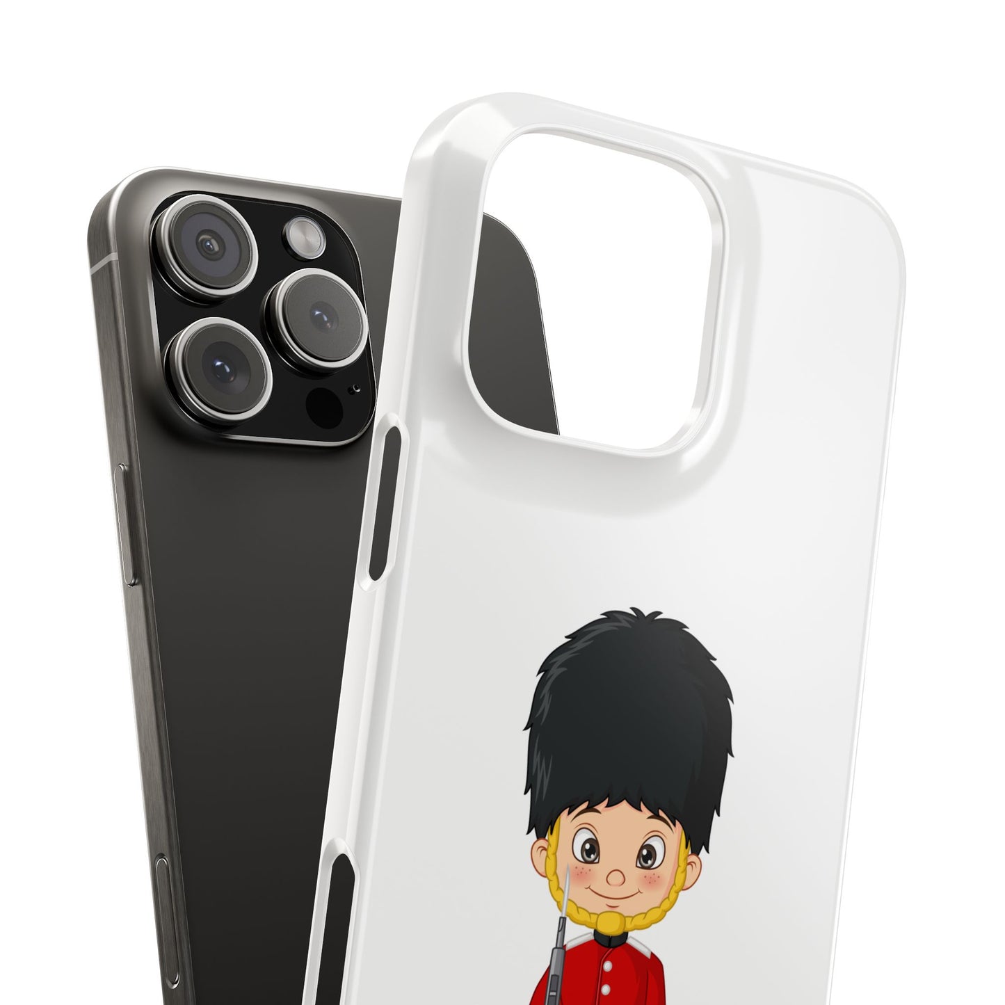 British Guard Slim Phone Cases, Cute Phone Cover, Whimsical Phone Case, Gift for Kids, Unique Phone Accessory, Cartoon Design
