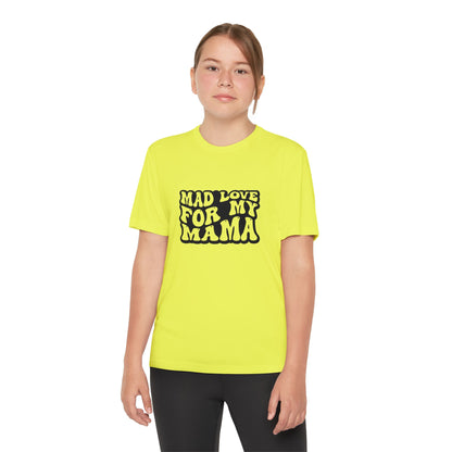 Youth Tee - Mad Love for My Mama SVG PNG Design - Trendy Kids T-Shirt