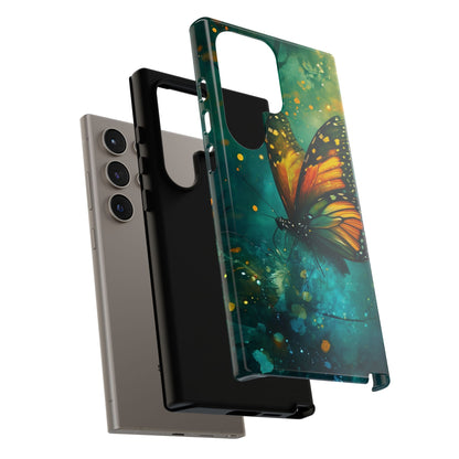 Colorful Butterfly Phone Case, Tough Cases for iPhone and Samsung, Cute Tech Accessories, Nature Lovers Gift, Vibrant Floral Design