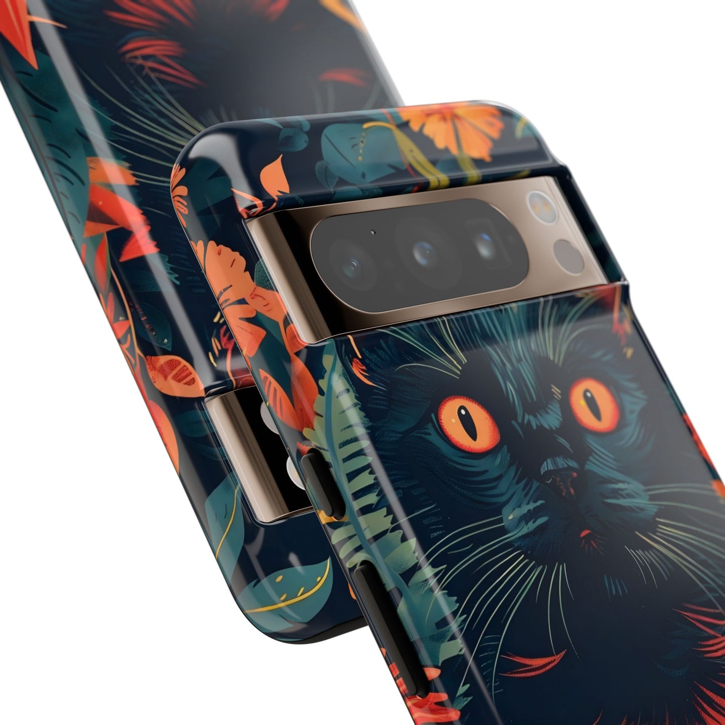 Feline Jungle iPhone Case - Tough and Unique Cat Design, Pet Lover Gift, Animal Phone Accessory, Nature Inspired, Halloween Style