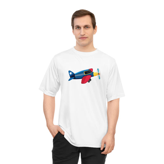 Unisex Zone Performance T-shirt - Colorful Vintage Airplane
