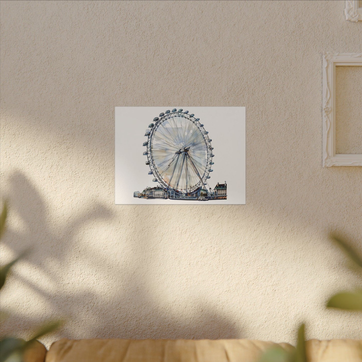 London Eye Canvas Print, Wall Art Decor, Travel Gift, Home Decoration, Unique Art Piece