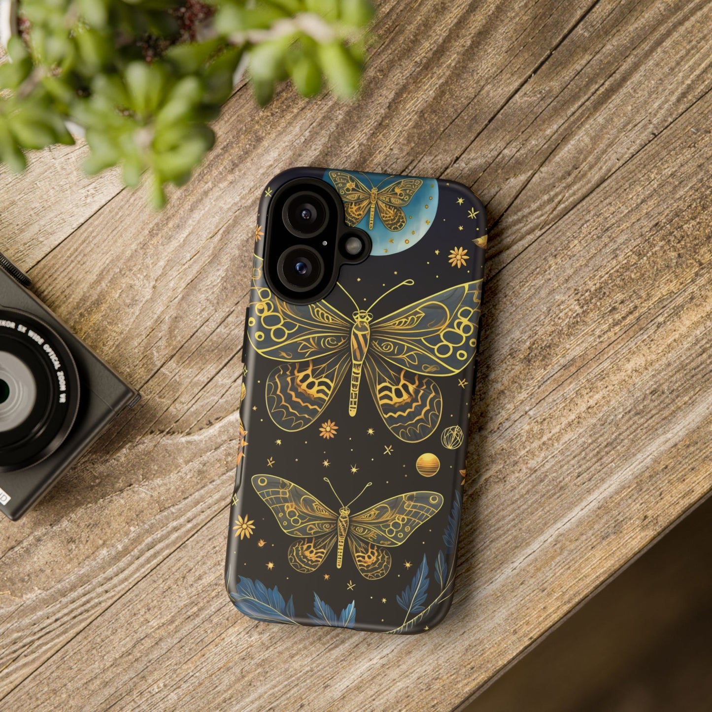 Butterfly Galaxy Phone Case | Tough Cases for Nature Lovers, Unique Phone Covers, Gift for Her, Boho Style, Floral Design
