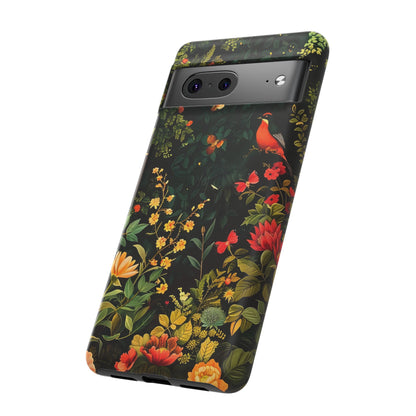 Floral Tough Phone Case, Nature-Inspired Design, Ideal for Garden Lovers, Gift for Birthdays, Christmas, Eco-Friendly Accessory