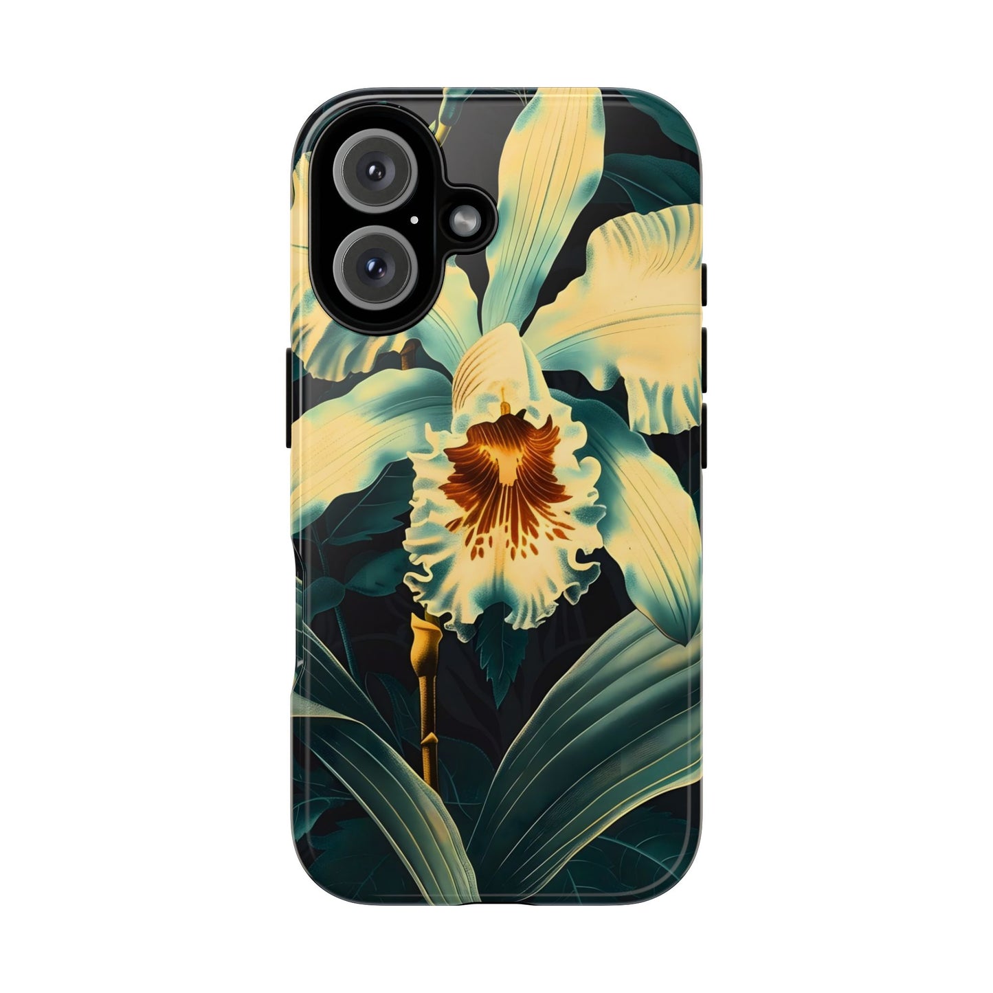 Floral Phone Case - Tough Cases with Orchid Design, Durable Smartphone Cover for Nature Lovers, Floral Gift for Her, Botanical [...]