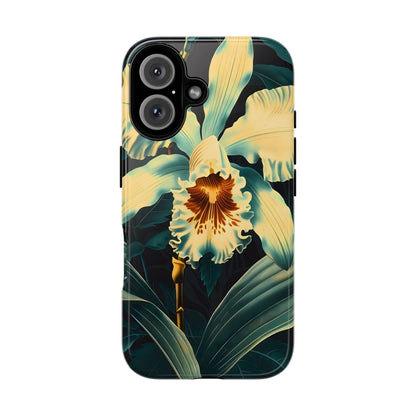 Floral Phone Case - Tough Cases with Orchid Design, Durable Smartphone Cover for Nature Lovers, Floral Gift for Her, Botanical [...]