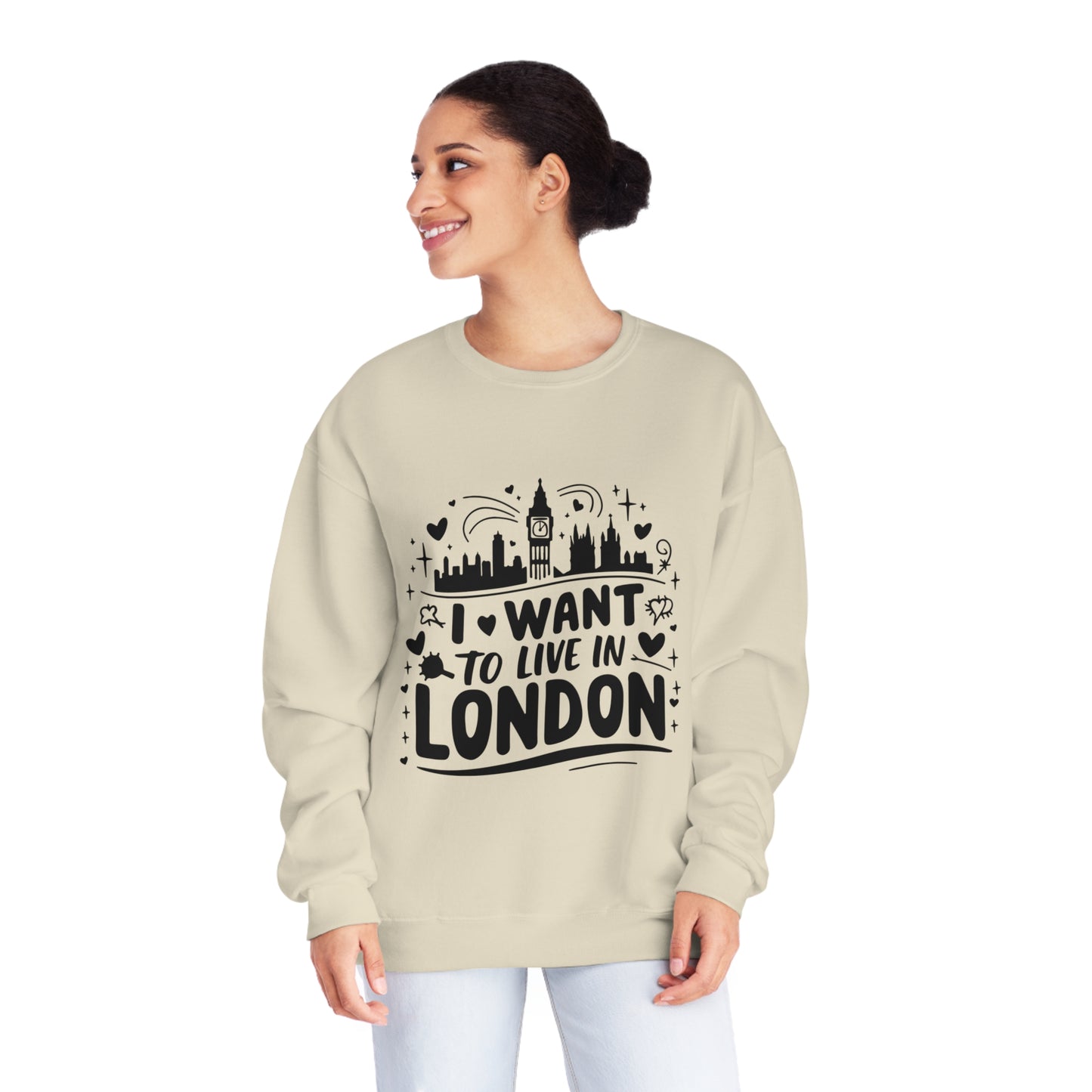 Unisex NuBlend® Crewneck Sweatshirt - I want to live in London