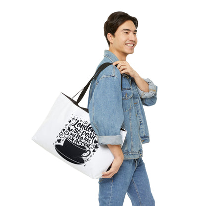 Posh Tea Lover's Weekender Tote Bag | Perfect for Travel, Gifts, Graduation, Tea Parties, Stylish Storage