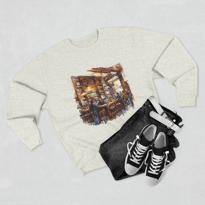 Unisex Crewneck Sweatshirt - London Pub Interior British Tavern