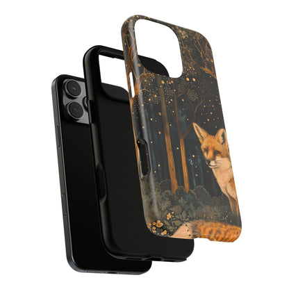 Fox Forest Phone Case, Cool Tough Case for Animal Lovers, Nature Themed Accessory, Unique Gifts for Her, Wildlife Protection