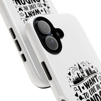 London-Themed Tough Phone Case - Chic & Stylish Protection