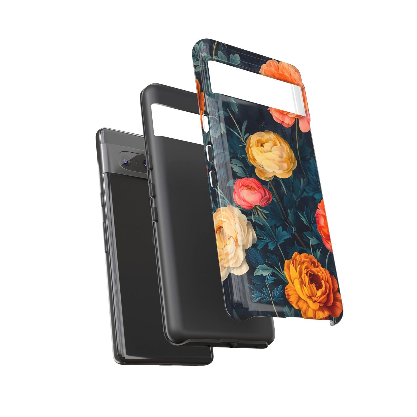 Floral Phone Case - Tough Cases, Stylish Protection, Gift for Flower Lovers, Customizable Cover, Floral Design Mobile Accessory