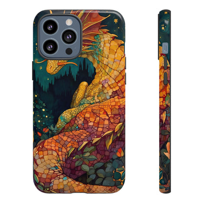 Dragon Art Phone Case, Tough Phone Cover, Fantasy Gift, Unique Mobile Accessory, Dragon Lover Gift, Stylish Protection
