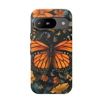 Monarch Butterfly Phone Case, Tough Cases, Nature Lover Gift, Floral Mobile Cover, Eco-Friendly Phone Accessory, Butterfly Design