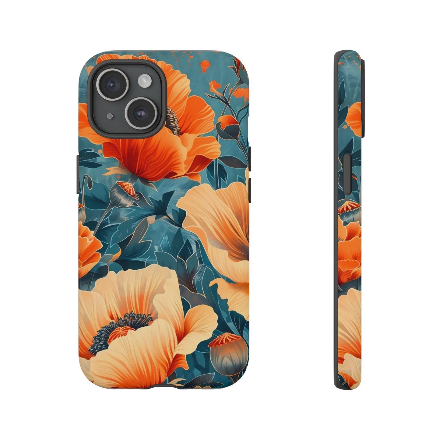 Floral Phone Case, Tough Cases for Protection and Style, Spring Aesthetic, Gift for Her, Phone Accessory for Nature Lovers