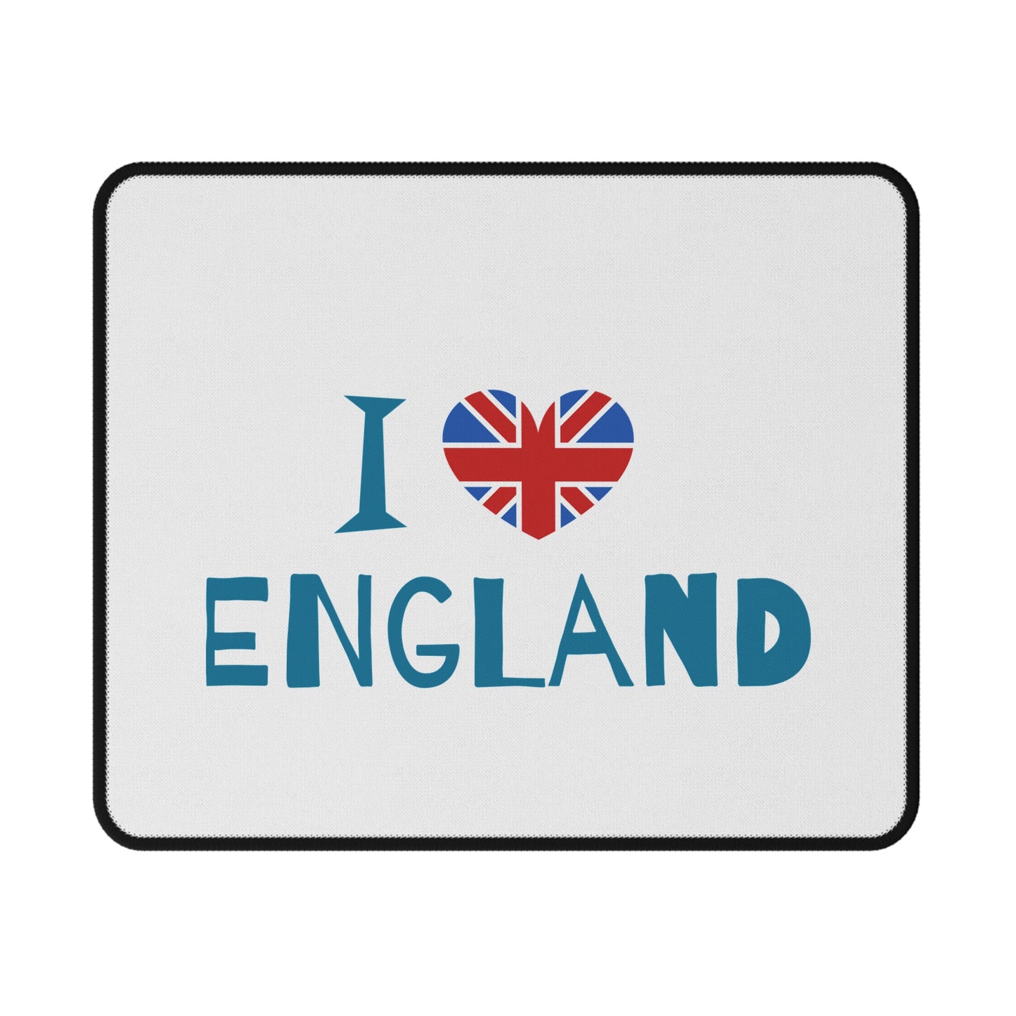 I Love England Non-Slip Gaming Mouse Pad, Gamer Gift, Office Decor, UK Pride, Mouse Mat, British Themed