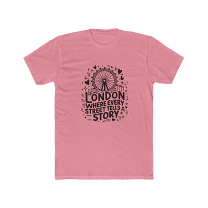 London's Story Telling Streets Cool Unisex Cotton Crew Tee