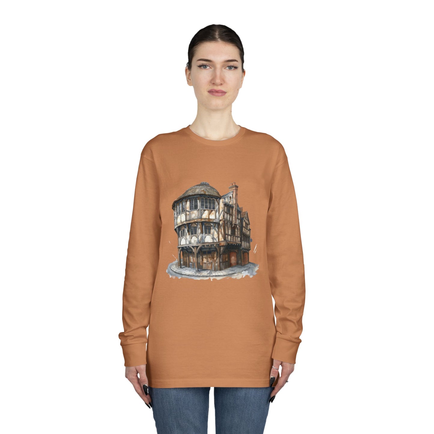 Long Sleeve Crewneck Tee - Classy British Pub