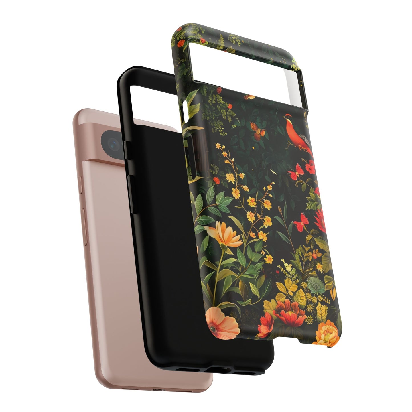 Floral Tough Phone Case, Nature-Inspired Design, Ideal for Garden Lovers, Gift for Birthdays, Christmas, Eco-Friendly Accessory