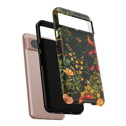 Floral Tough Phone Case, Nature-Inspired Design, Ideal for Garden Lovers, Gift for Birthdays, Christmas, Eco-Friendly Accessory