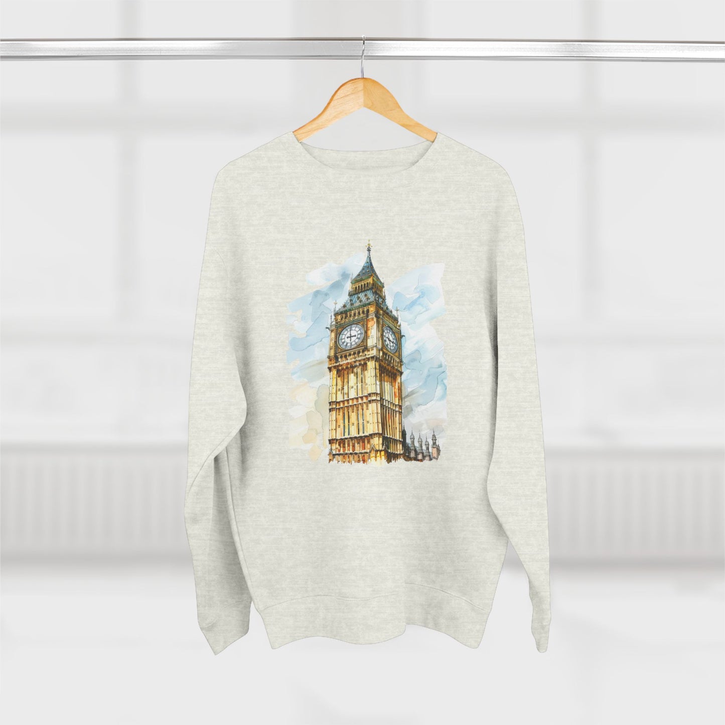 Unisex Crewneck Sweatshirt - Iconic Big Ben Clock Tower