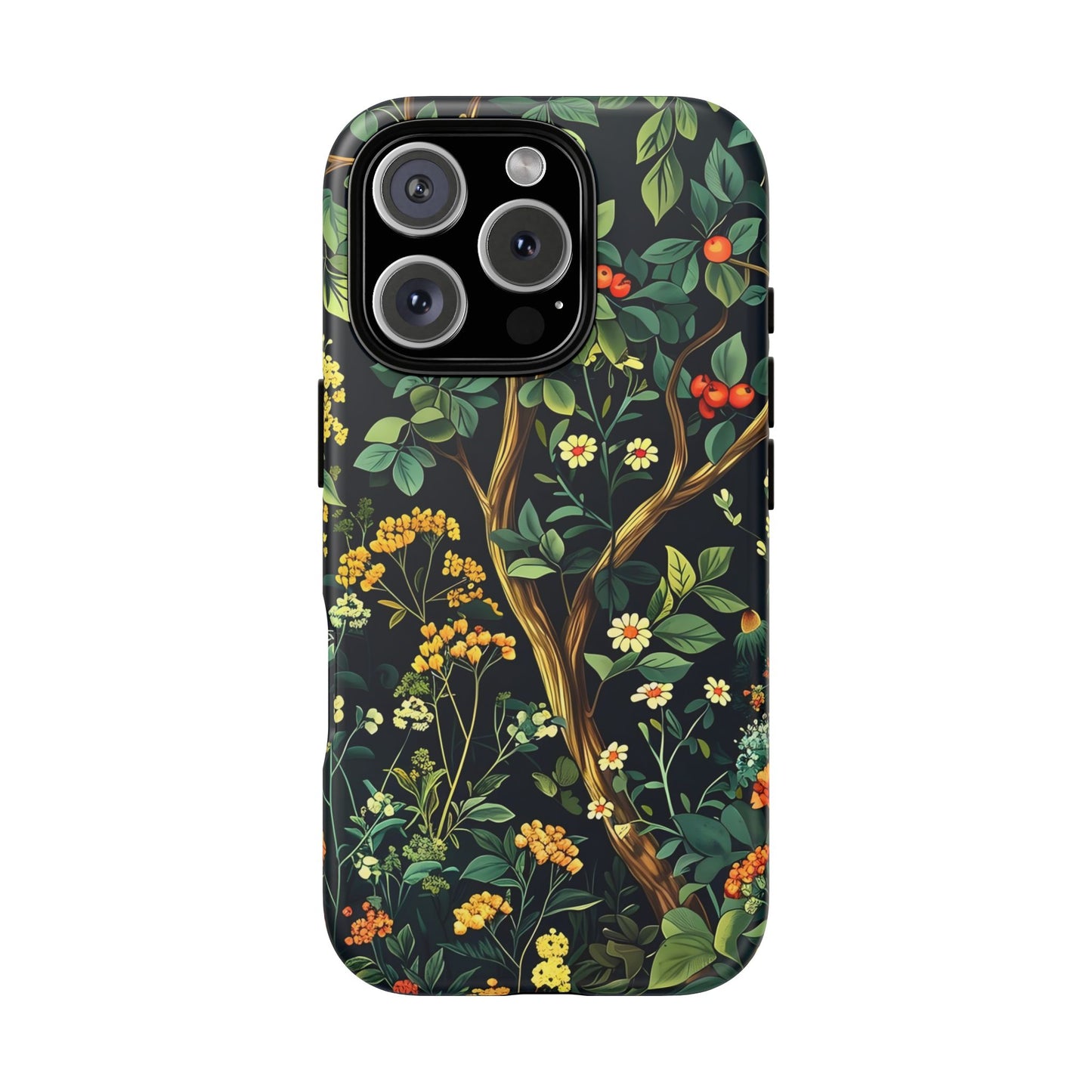 Floral iPhone Case, Nature Inspired Tough Case, Botanical Phone Cover, Eco-Friendly Gift, Unique Floral Design