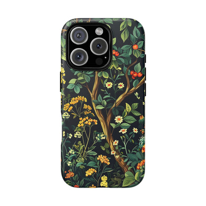 Floral iPhone Case, Nature Inspired Tough Case, Botanical Phone Cover, Eco-Friendly Gift, Unique Floral Design