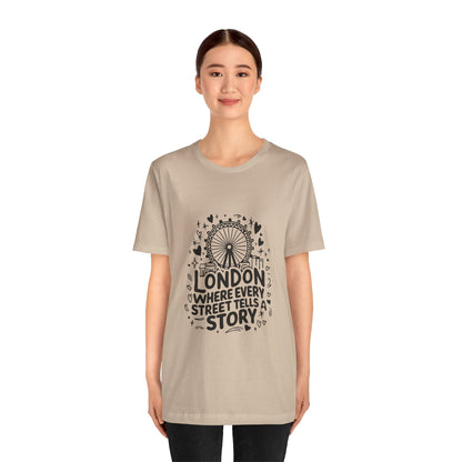 Unisex Jersey Short Sleeve Tee - London's Story Telling Street