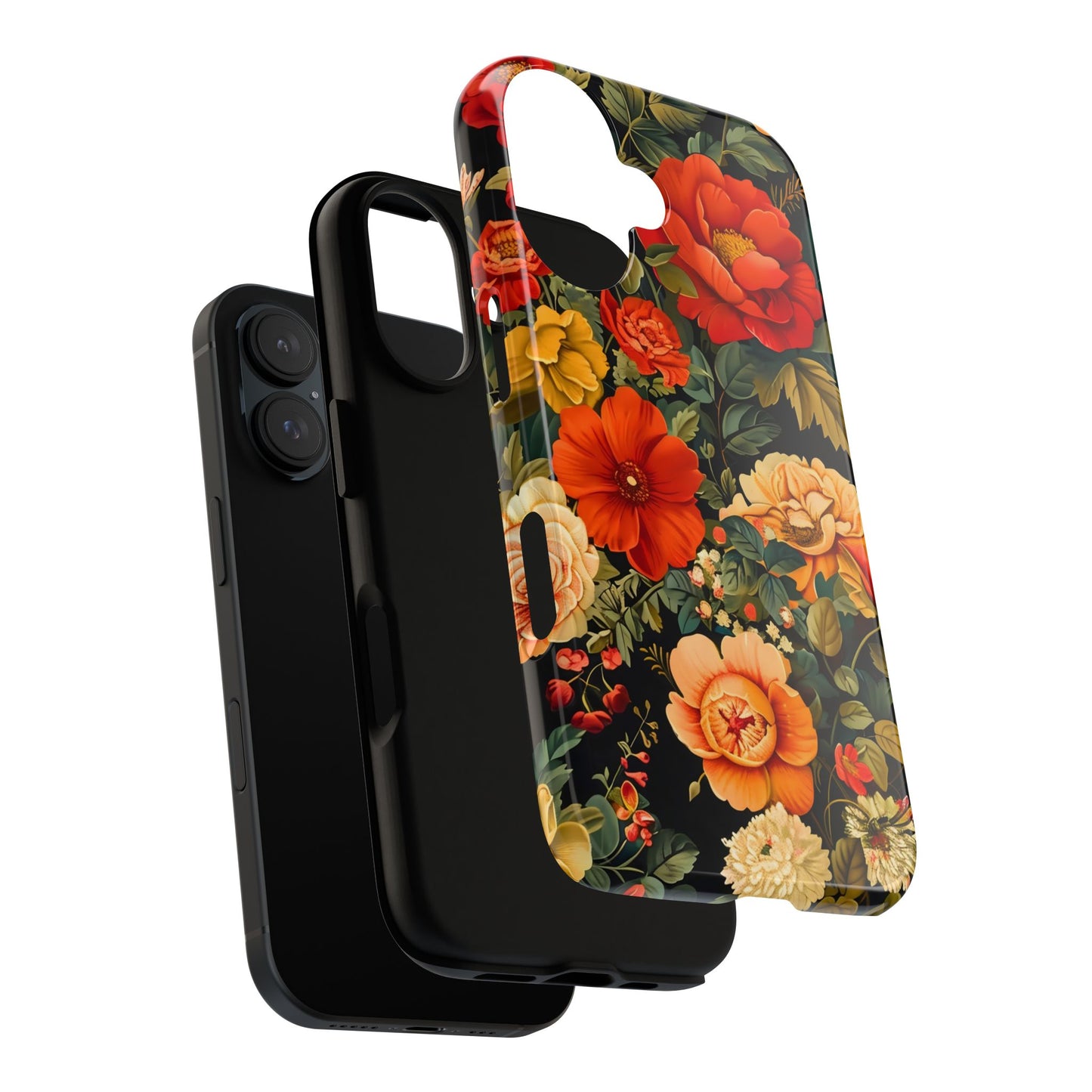 Floral Phone Case, Tough Cases, Decorative Tech Accessories, Gift for Her, Nature Lover Gift, Boho Style Case, Spring Floral Cover
