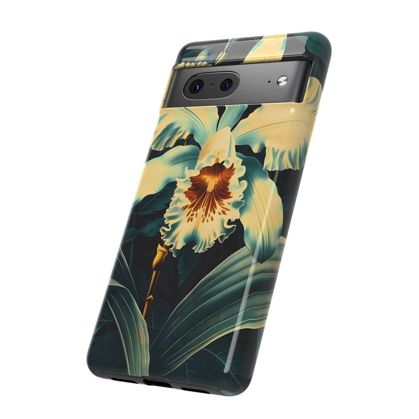 Floral Phone Case - Tough Cases with Orchid Design, Durable Smartphone Cover for Nature Lovers, Floral Gift for Her, Botanical [...]