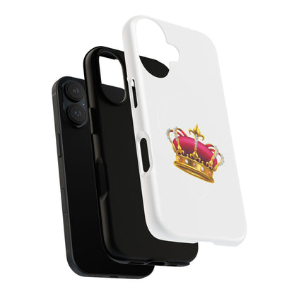 Crown Magnetic Phone Case - Royal Design, Tough Protection, Unique Gift, Elegant Phone Cover, Stylish Tech Accessory