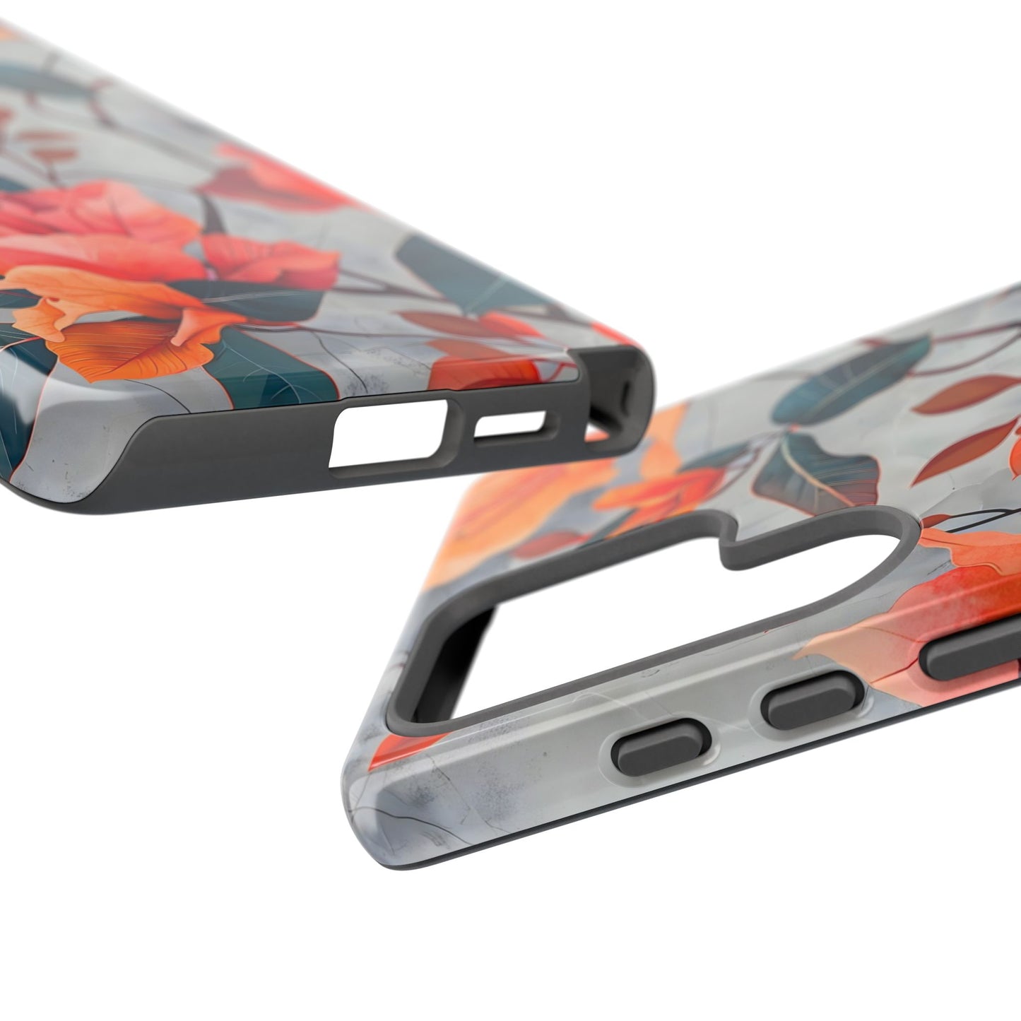 Floral Phone Case, Tough Cases, Flower Power, Gift for Her, Decorative Phone Cover, Trendy Accessories, Everyday Style
