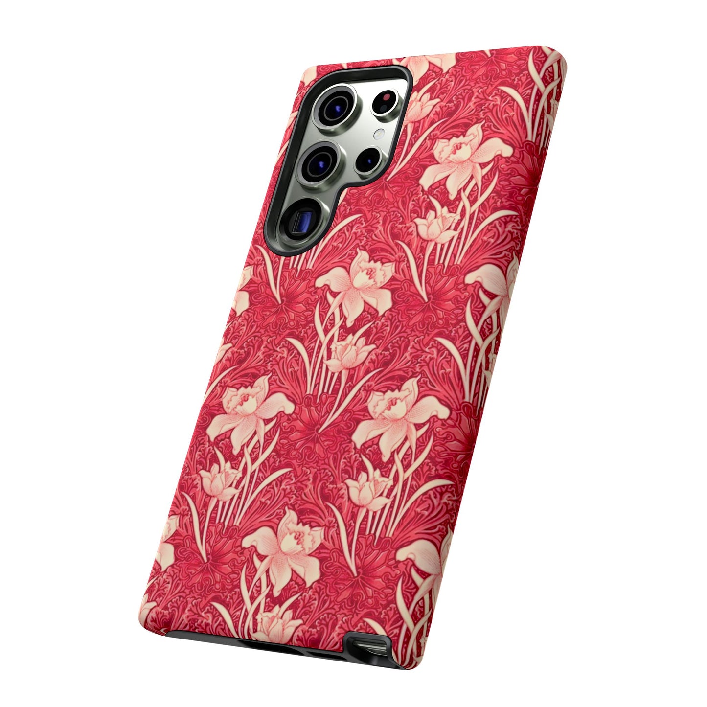 Floral Tough Phone Case - Durable, Stylish Accessory, Perfect Gift for Her, Floral Pattern, Customizable, Ideal for Daily Use