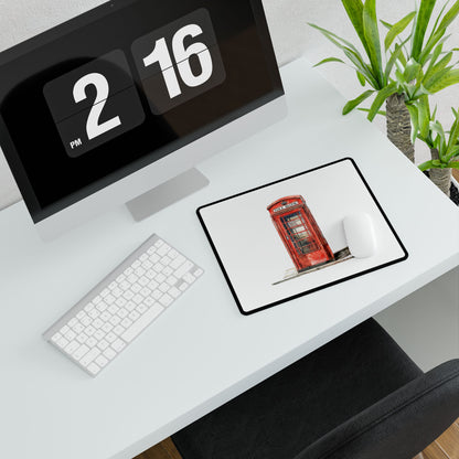 Vibrant Desk Mats: Cozy Workspace Essentials for Home or Office, Red Telephone Booth Design, Perfect for Holidays, Gifts, & Creative Spaces